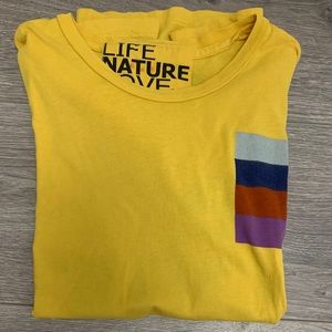 Yellow free city tee shirt